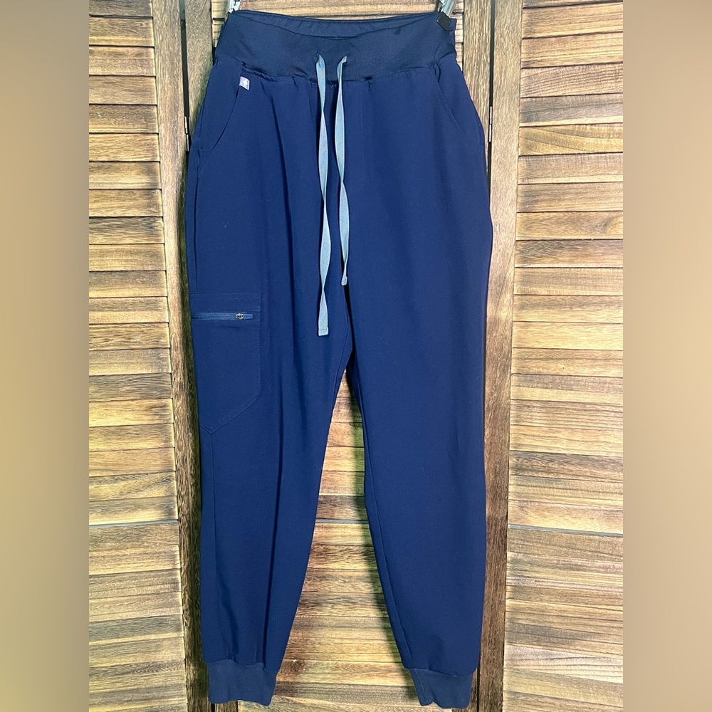 FIGS Navy Blue Technical Collection Jogger Comfortable Scrubs Size S.